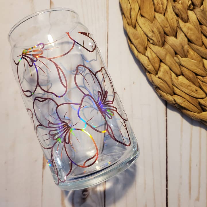 Homemade by Hunt - Wholesale Drinkglas/beker - Holografische glazen glazen beker