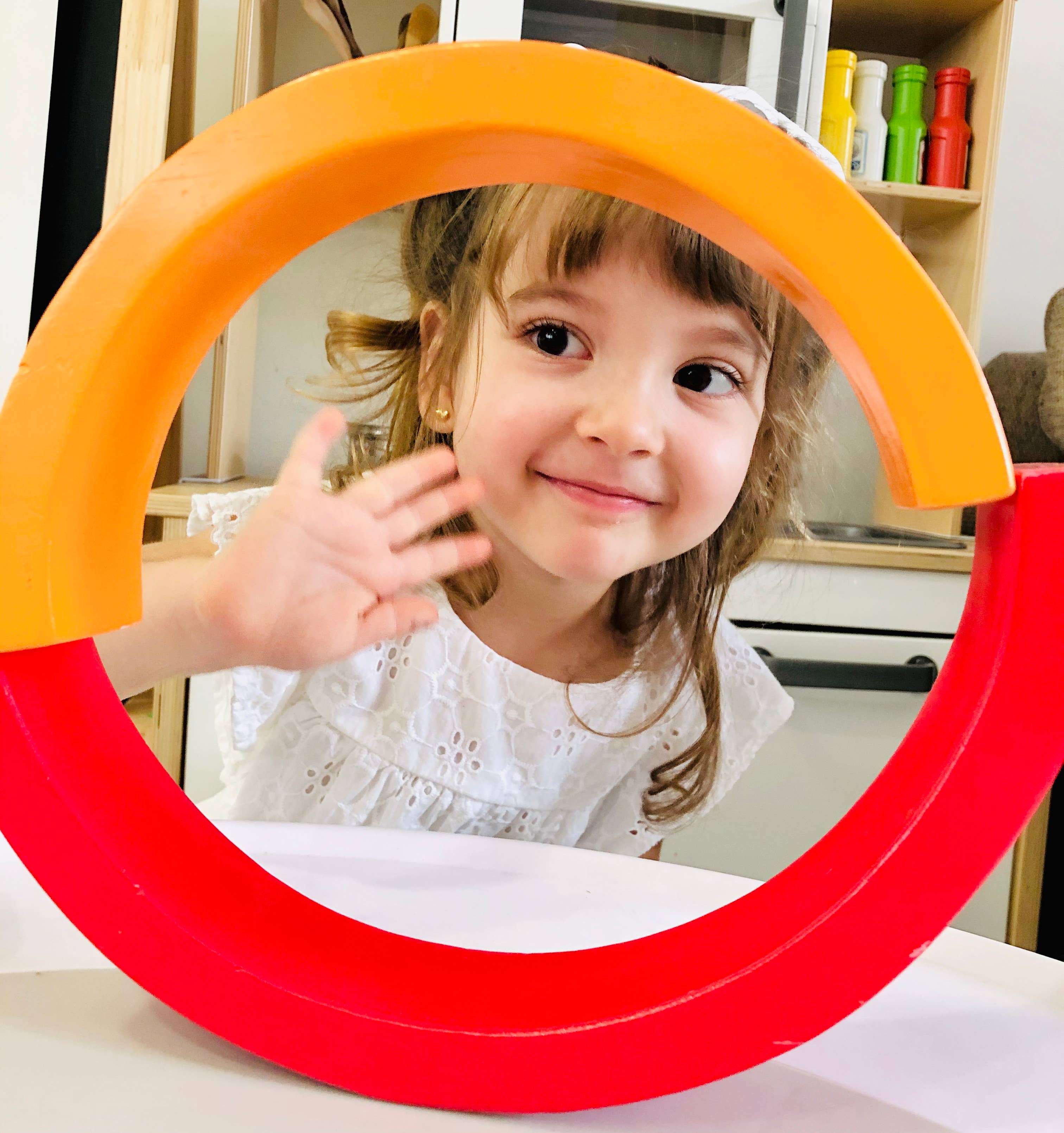 Magia Galaxy – wholesale Puzzle – Child – Wooden Rainbow nesting puzzle4