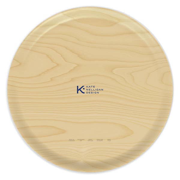 Trays4Us - Wholesale Serving Tray - Seersucker | Decorative XL Round 16"