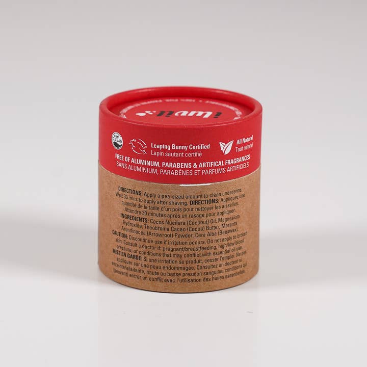 I luv It Natural Deodorant – wholesale Deodorant – Unisex – Naturally Naked * NEW PAPER PACKAGING *