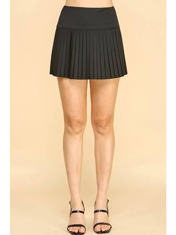 MIO WHOLESALE - Wholesale Skort - Women's - PLS001 SHARP PLEATED TENNIS SKORT2