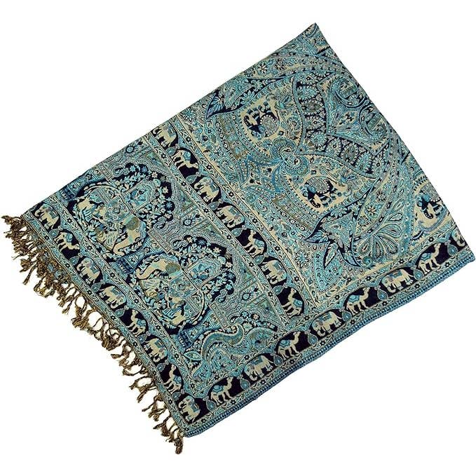 Bhawana Handicrafts - Wholesale Wrap – Women's - 5 Pcs Assorted Indian Woolen Shawl Women Reversible Stole2