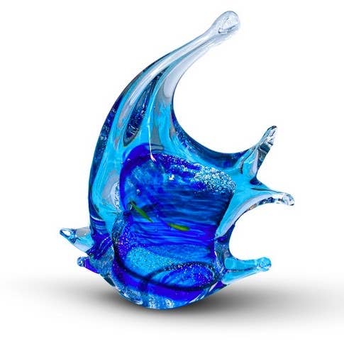 Figura de pez de cristal de Murano soplada a mano para venta al por mayor de Alice Sturzinger LLC
