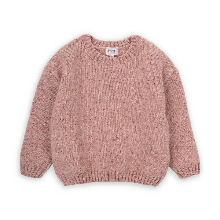 Strikket pigesweater Lily for engroshandel hos KNOT