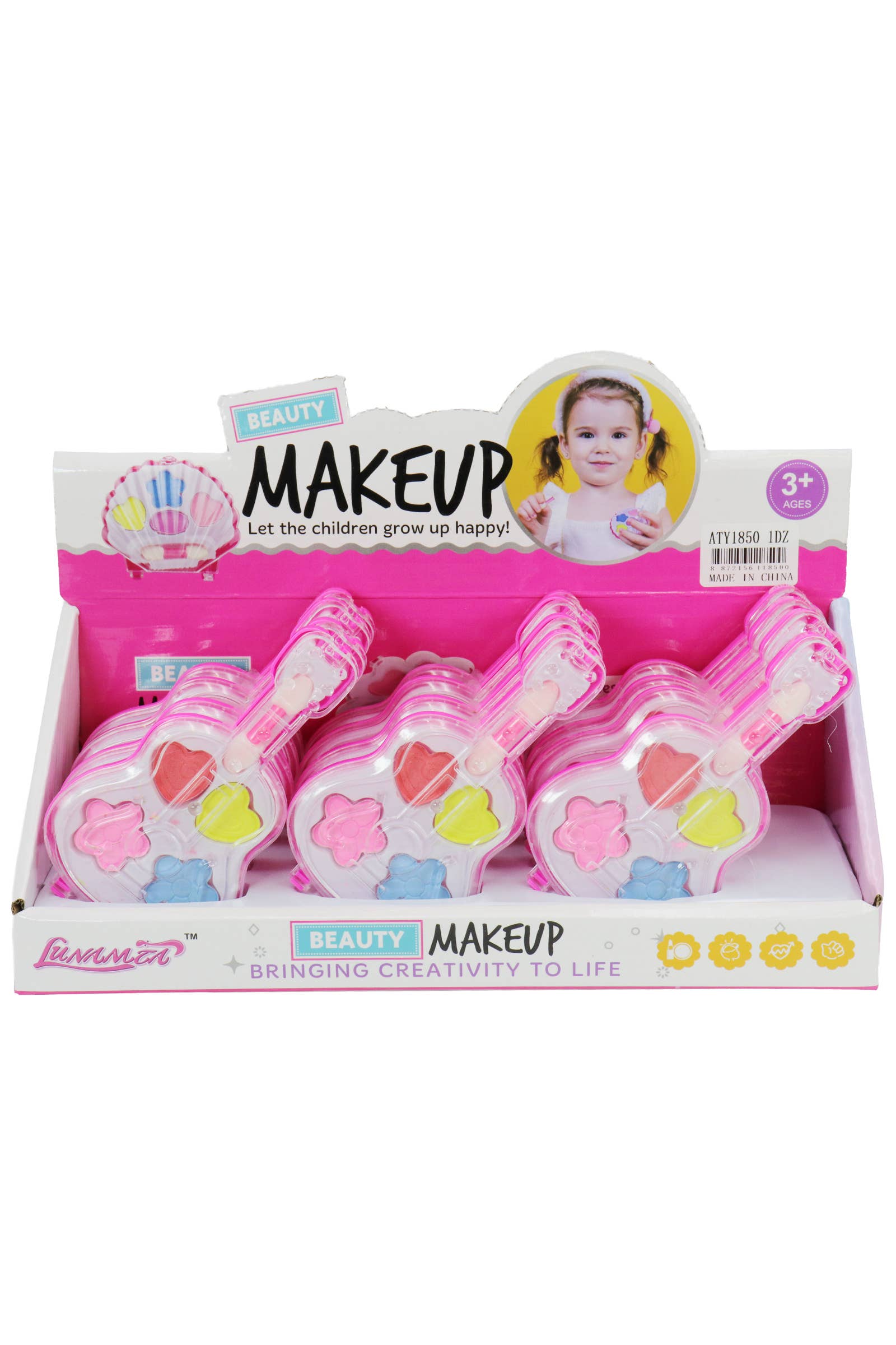 Cap Zone – Maquilhagem - Crianças por atacado – Palette de sombra, iluminador e blush Cello com 4 cores - 12 peças1