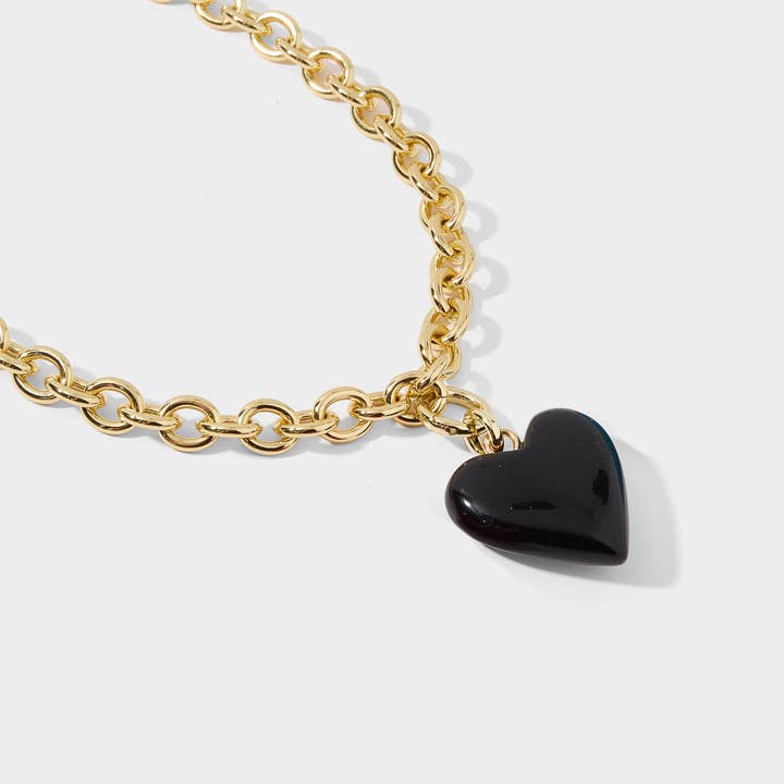 Allie + Bess - Wholesale Jewelry Set - Kira and Stone Heart Charm Set5