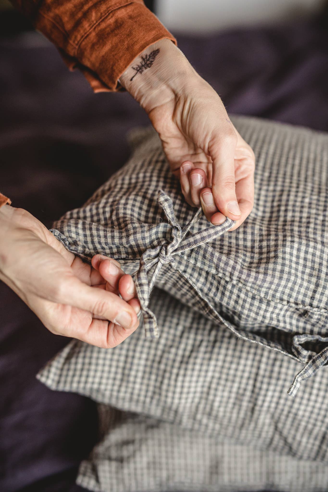 Epic Linen - Wholesale Chair Cushion - Linen Cushion Cover with Ties1