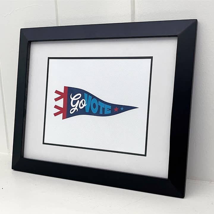 Dandymark - Wholesale Art Print - Go Vote Pennant Art Print2
