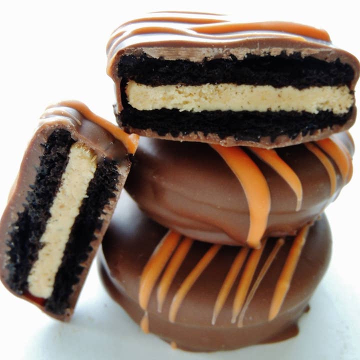 Chocolate Pizza Company Inc - Wholesale Chocolate Covered Sweets - Chocolate Dipped Cookies - Peanut Butter Cream