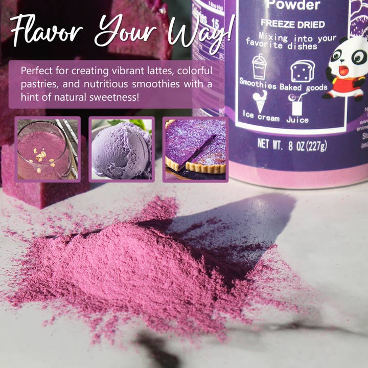Natural Plus Green - Wholesale Protein/Superfood Powder - NPG Purple Sweet Potato Powder, Purple Yam, Taro 8 Oz4