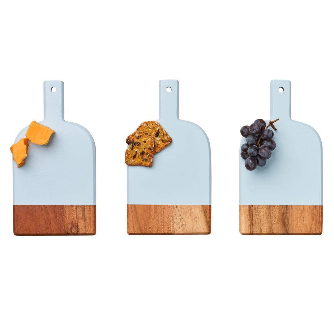 Sophistiplate - Vente Plateaux à fromage - Ensemble de 3 mini planches à fromage en bois d’acacia Héritage - 20 x 10,8 cm avec ruban5