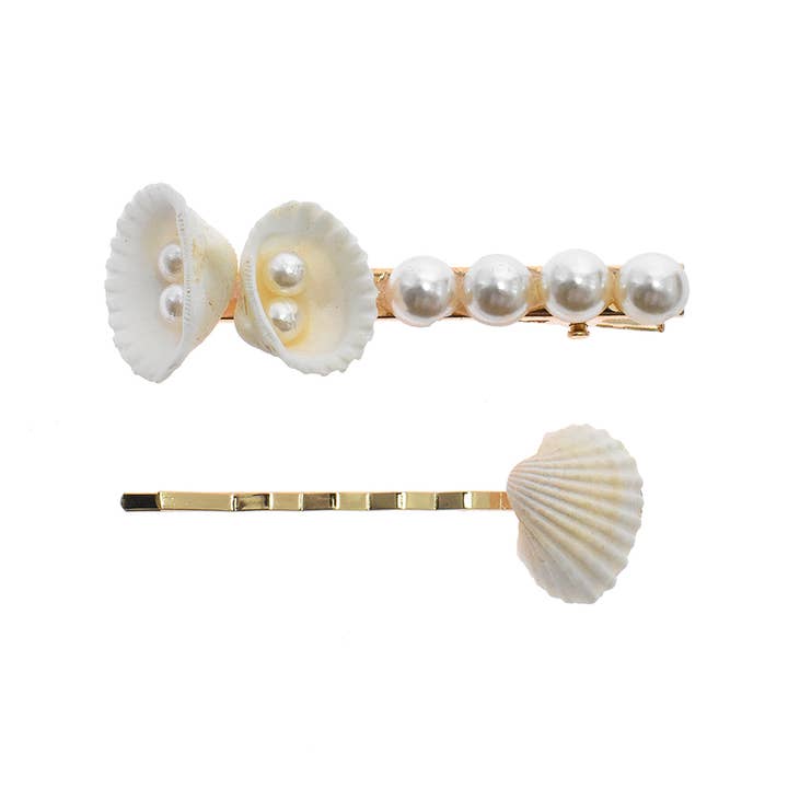 DK Hawaii - Wholesale Hair Clip - Women's - SEA SHELL HAIR CLIPS3