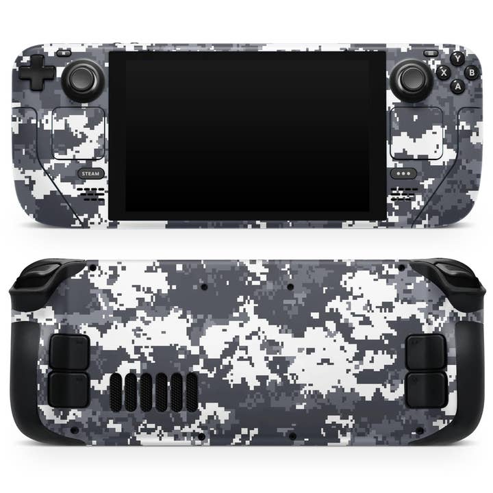 Kit informatique de camouflage numérique blanc et gris pour la vente par DesignSkinz
