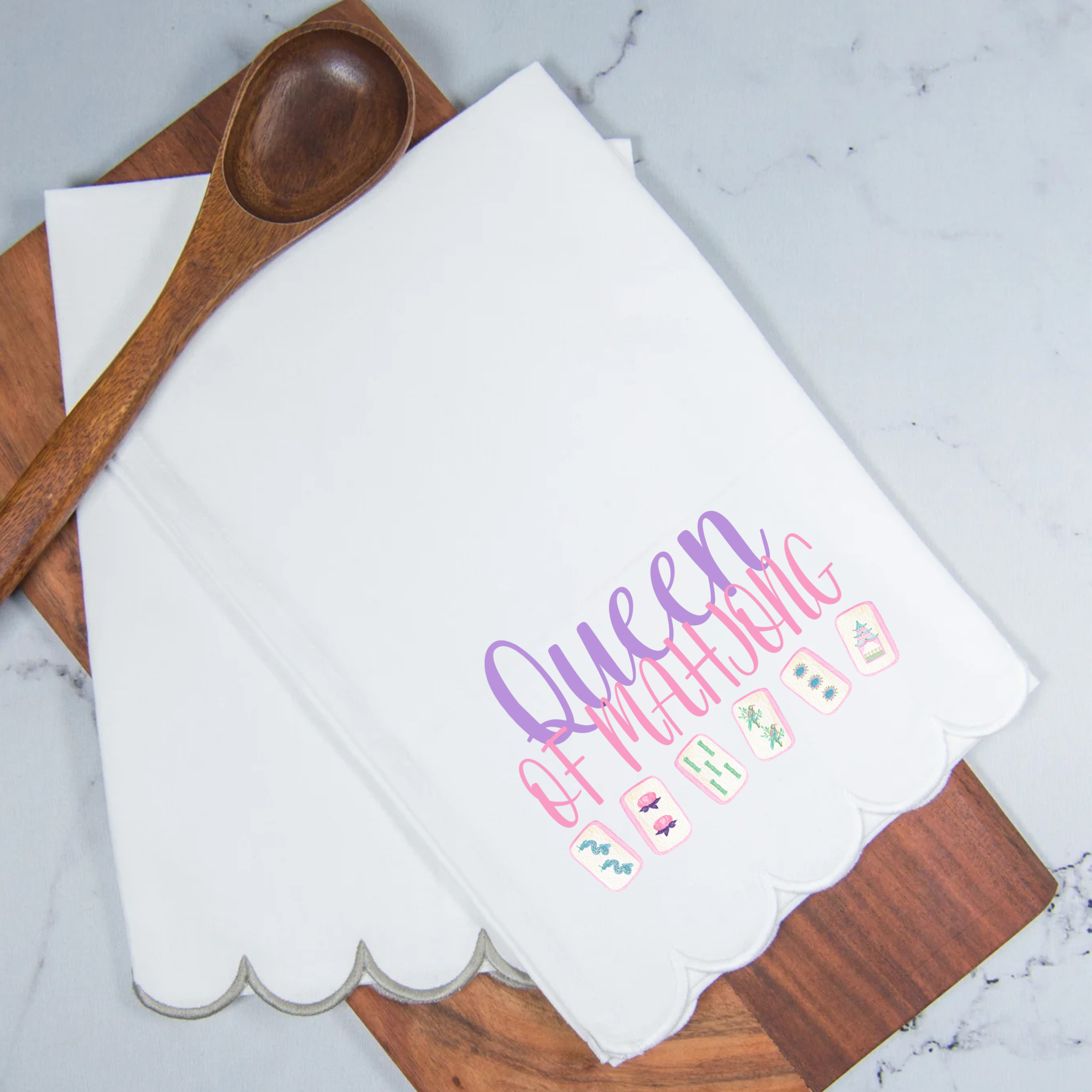 Busy Bee Gift - Wholesale Tea Towel - Queen of Mahjong Tea Towel1