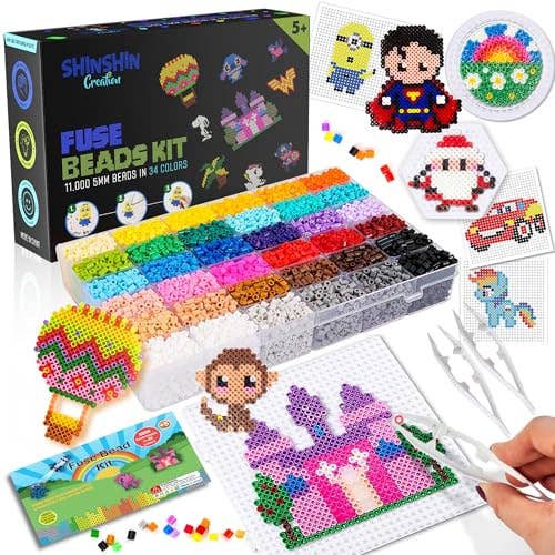 Craftiloo – wholesale DIY-pysselkit – XL Pärlset 11000 st 5 mm