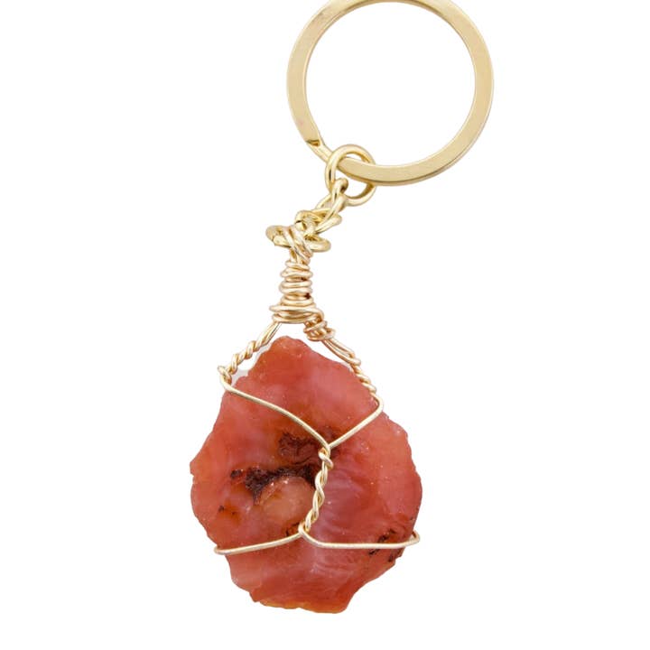 Soul Stonz - Wholesale Keychain - Women's - Crystal Key Chain - Carnelian