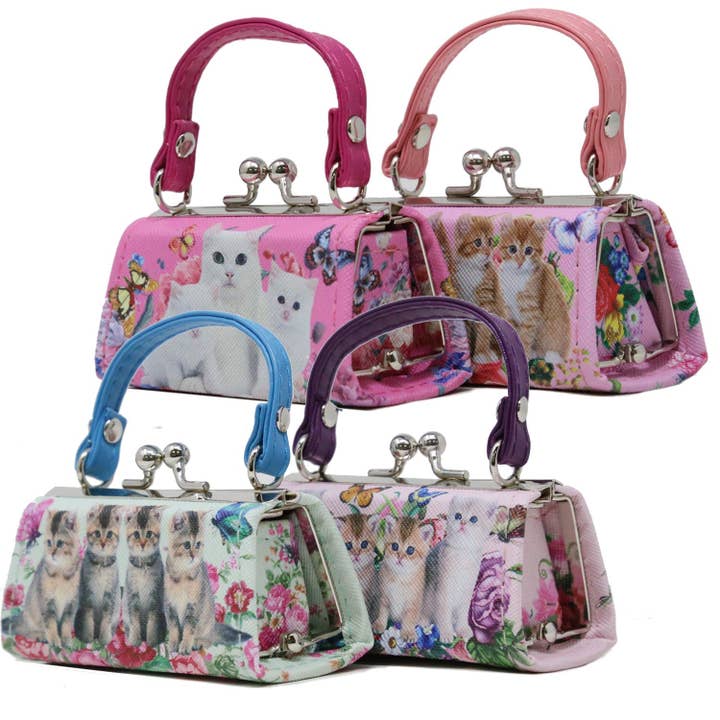 Trousse à rouge à lèvres Cats and Butterflies assortie pour la vente par Handbag Express