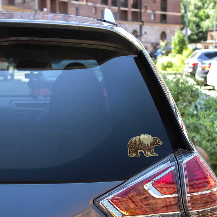Sentinel Supply - Wholesale Sticker - Idaho Grizzly Bear Sticker, Pacific Northwest Decals