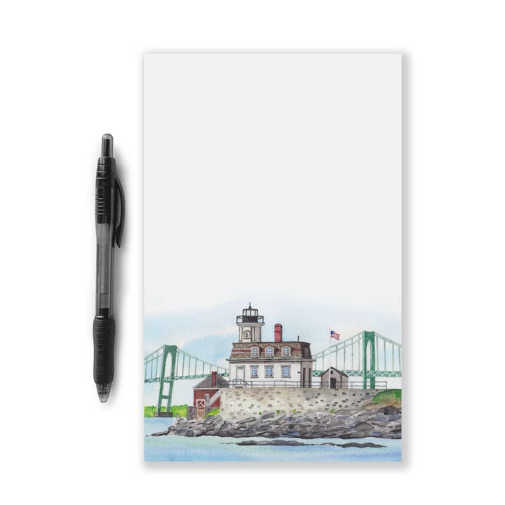 Rose Island Notepad 5 x 8" Standard for wholesale by Eileen Graphics