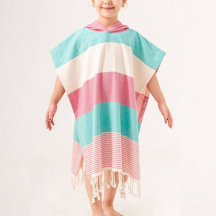 Hooded Poncho Surf Changing Swimming Beach Towel Terrybacked for wholesale by Kikoya