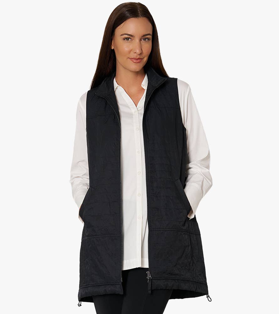 Stella Carakasi - Wholesale Outerwear Vest - Women's - Women's Zip-Front On The Go Vest11