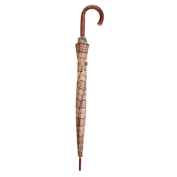 Harvy Canes - Wholesale Umbrella - Unisex - The Tartans Natural Congo Crook Umbrella1