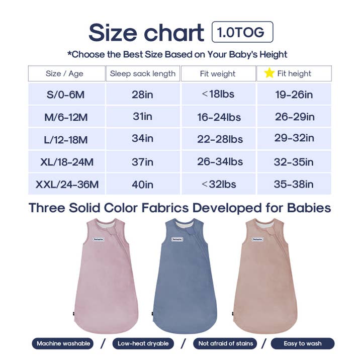 Domiamia - Wholesale Sleepsack - Baby - Cotton Baby Sleep Sack 1.0 TOG - Mauve