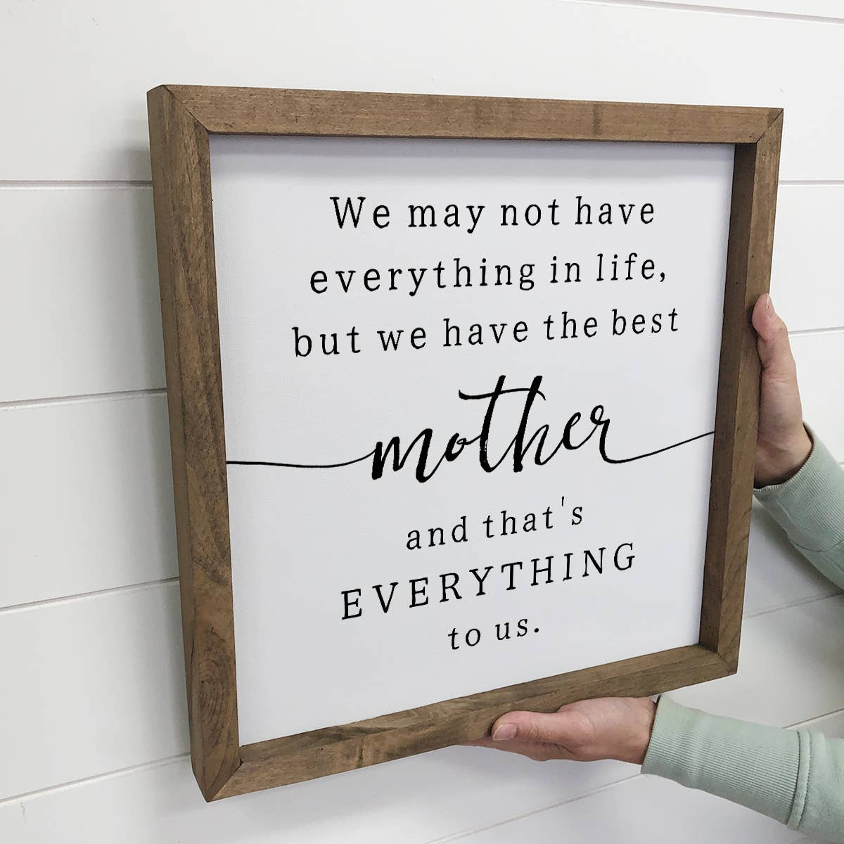 Hangout Home – wholesale Sign – Mother's Day Farmhouse Wood Sign - Best Mother Quote Gift4