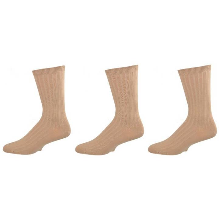 Uniforme classique côtelé pour garçons et filles (unisexe), 3 paires pour la vente par Sierra Socks