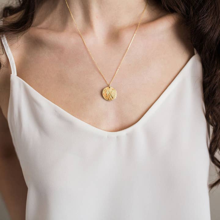 Jenna Vanden Brink Ceramics - Wholesale Pendant/Charm Necklace - Sun and Moon Necklace (small)