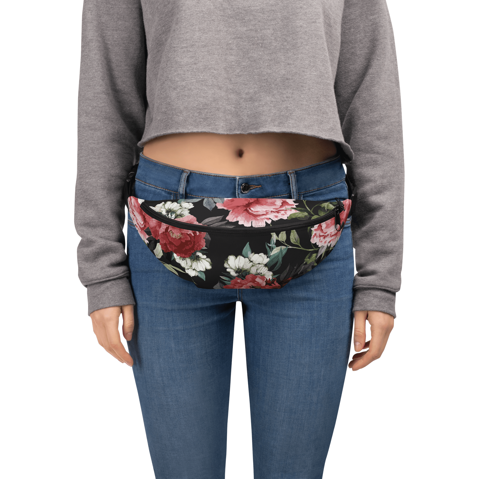 Goth Cloth Co. - Wholesale Belt Bag - Women's - Mourning Rose Fanny Pack5