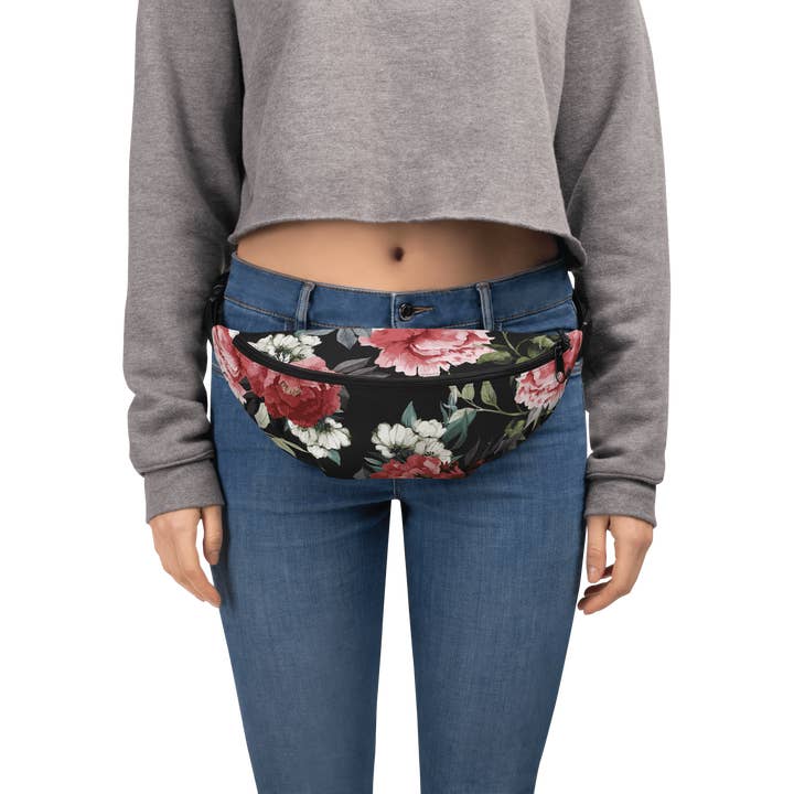 Goth Cloth Co. - Wholesale Belt Bag - Women's - Mourning Rose Fanny Pack5