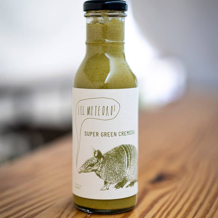 ¡El Meteoro! | award-winning sauces - Wholesale Hot Sauce - Super Green Cremosa | Hot Sauce (12 oz)