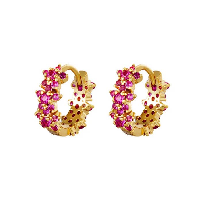 Gabriela pink hoops for wholesale by Rosies