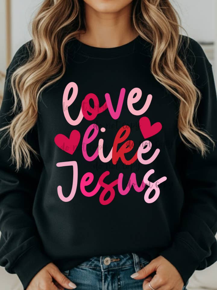 Kærlighed som Jesus T-shirt/Sweatshirt for engroshandel hos Very Cherry