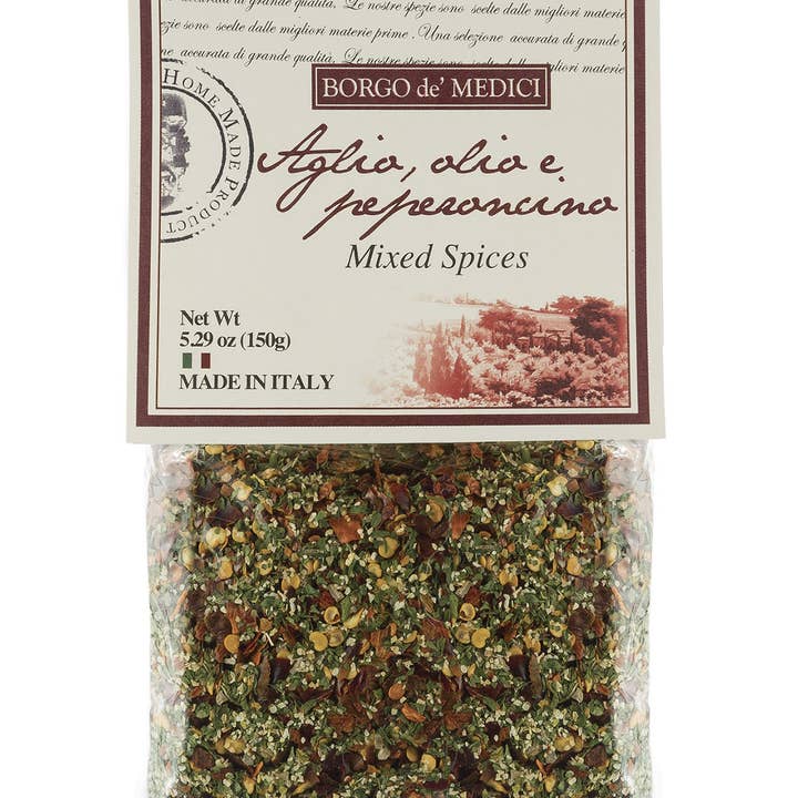 BORGO DE MEDICI USA - Wholesale Dried Spice Mix - Aglio, Olio, & Peperoncino Mixed Spices