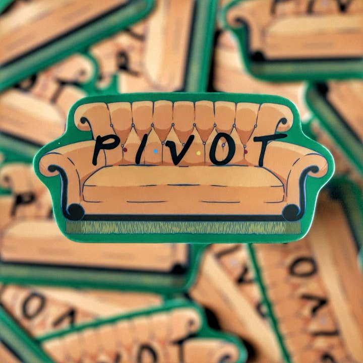 So 90's PIVOT! Friends - vinyl sticker for wholesale by Thwwip Stickers