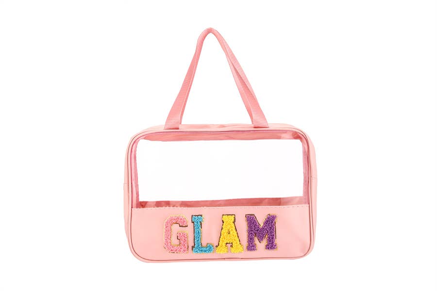 Nima Accessories Inc - Vendita all'ingrosso Borsa per trucchi/cosmetici - Borsa per cosmetici da donna trasparente a tema See Thru GLAM3