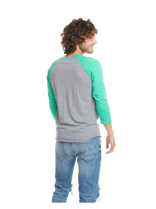 Total Apparel - Wholesale T-Shirt - Women's - Next Level 6051 - Unisex Triblend 3/4-Sleeve Raglan