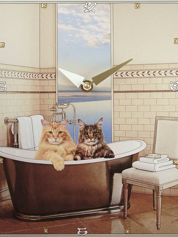 Horloge à collage The Guards pour la vente par Lea Alboher