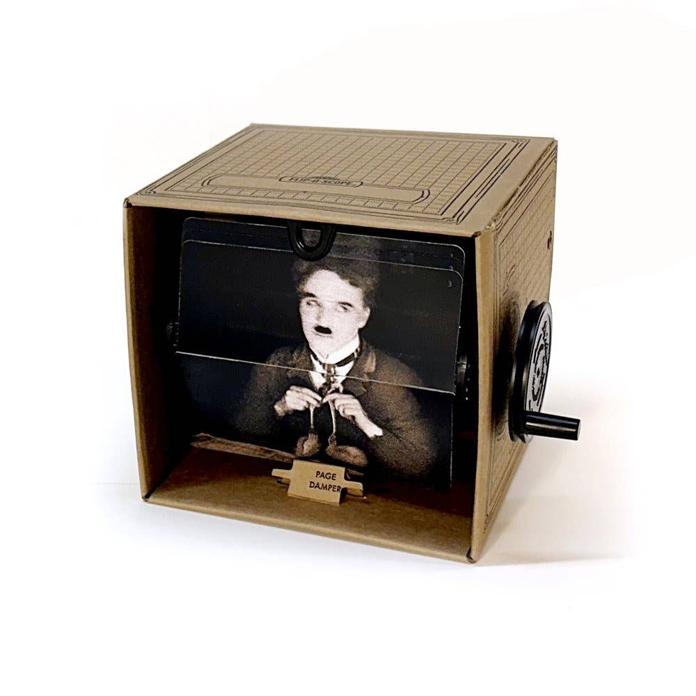 Fliposcope - Wholesale Doe-het-zelf-knutselset - Fliposcope - Charlie Chaplin doe-het-zelf flipboekmachine als aandenken