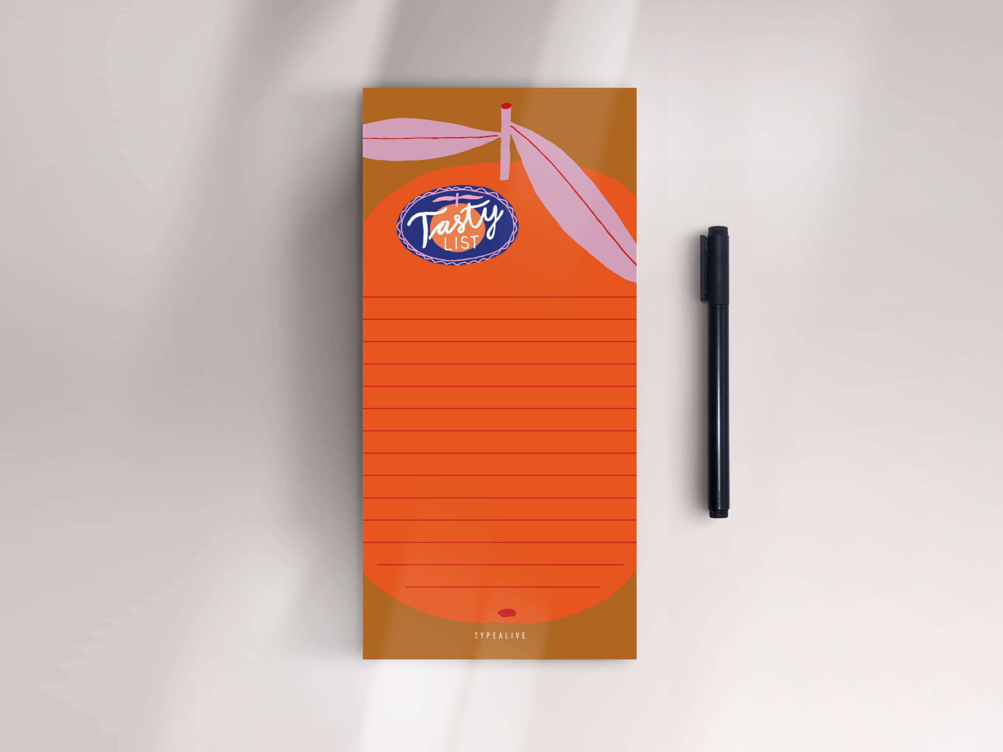 typealive - Wholesale Notepad - Notepad "narrow" / Tasty List1