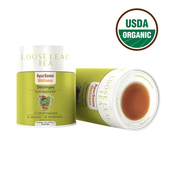 Organic Holy Basil tea blend - Deconges Tea - Loose leaf for wholesale by AyurSome Wellness