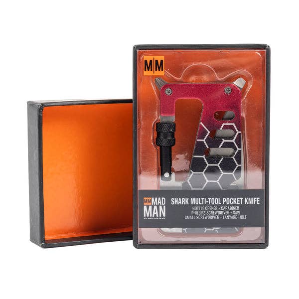 Mad Man - Wholesale Pocket Knife/Holder - Shark Multi-Tool Pocket Knife