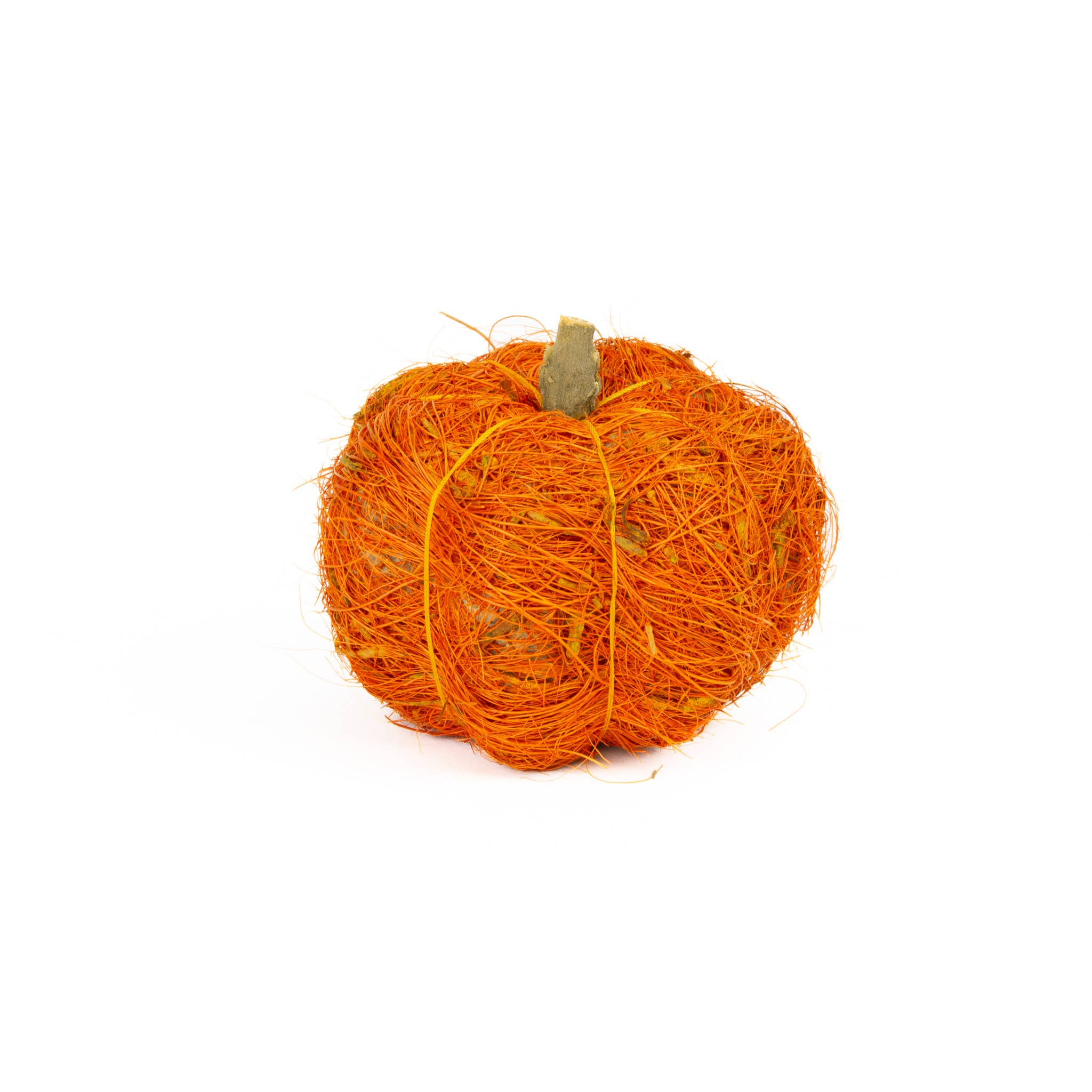 Mills Floral Company – wholesale Decorative tabletop object – Coco Fiber Pumpkins Orange - 9 Pieces1