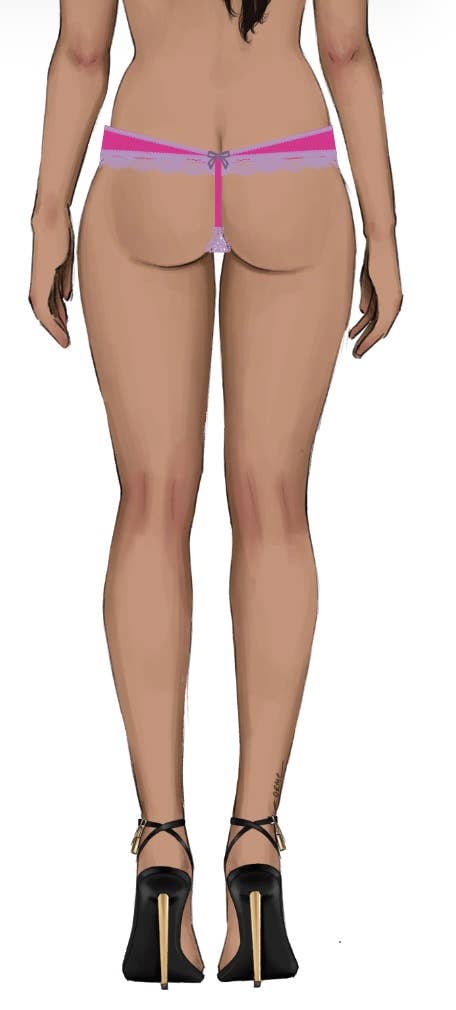 House of Desire – Engroshandel Undertøj - Dame – Vera Microfiber G-streng med blondetrimle47