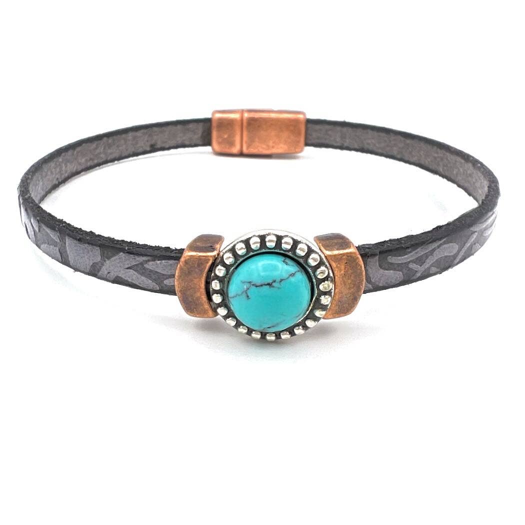 Montana Leather Designs - Wholesale Bangle Bracelet - DC Laredo4