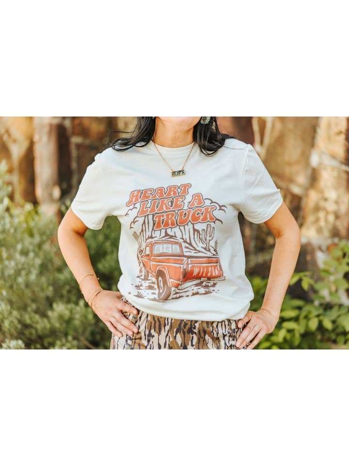 Wild Junkie - Wholesale Screen Printed T-Shirt - Women's - Heart Like A Truck Graphic Tee5