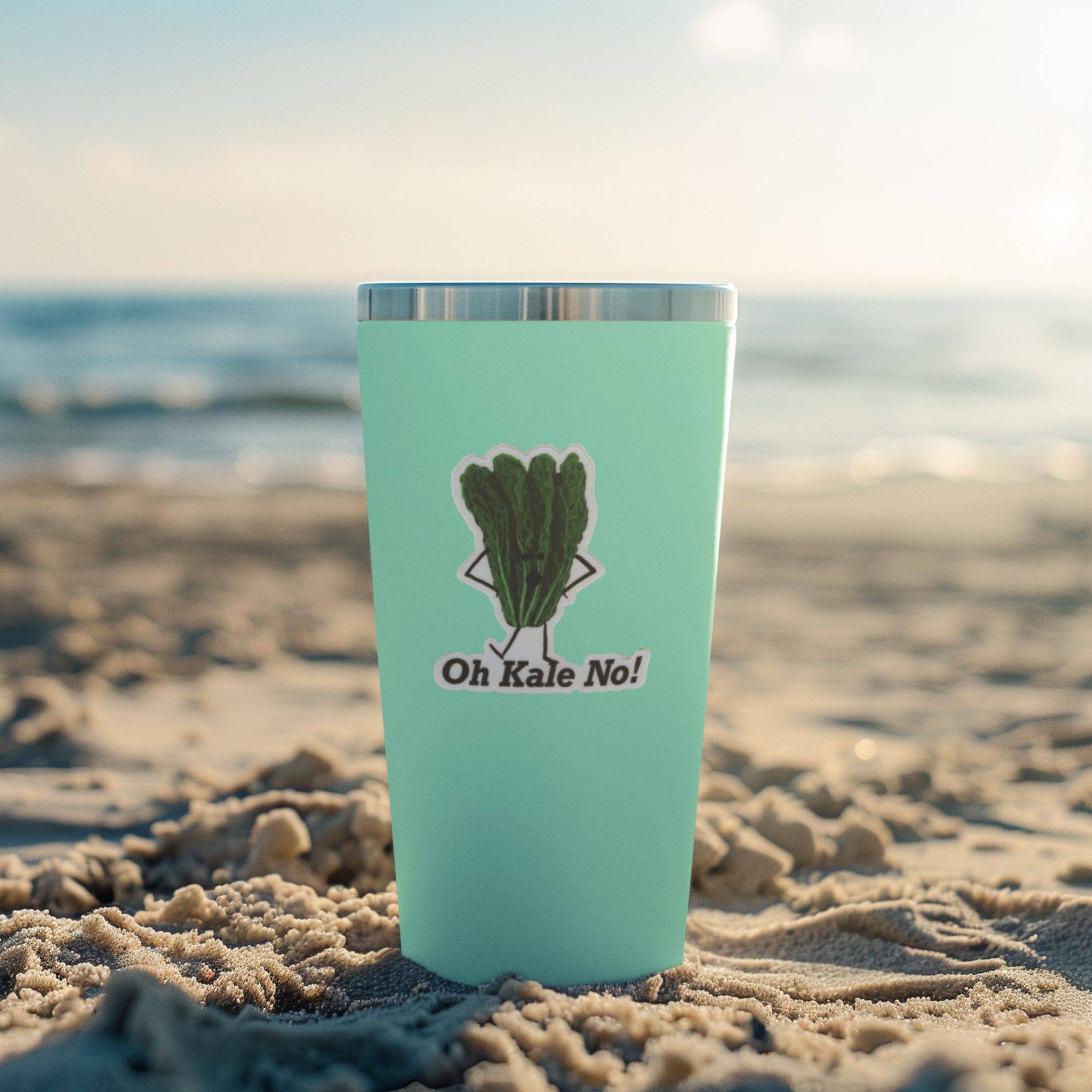 Punaballoo – Großhandel Aufkleber – Oh Grünkohl Nein! 3" Vinyl Grünkohl-Wortspiel-Aufkleber8