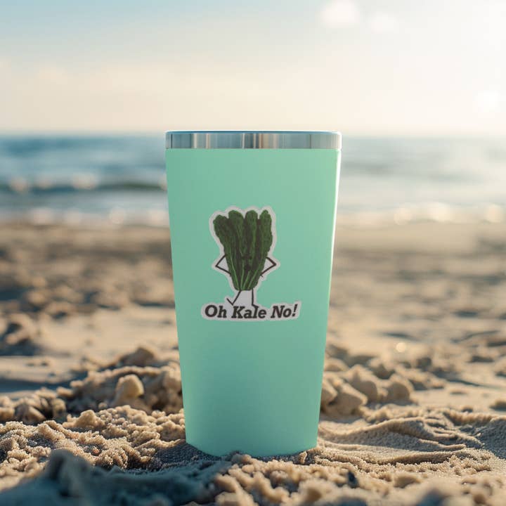 Punaballoo – Großhandel Aufkleber – Oh Grünkohl Nein! 3" Vinyl Grünkohl-Wortspiel-Aufkleber8